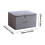 Large Gray Fabric Storage Boxes with Zipper – Stackable, Folded Garment Protection, Compatible with Standard Closet Shelving 1