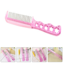4-delige professionele haarkamset voor vrouwen, gladmakend, van staal, roze