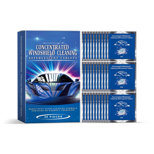 Windshield Washer Tablets Anti-Fog Rain Defense 12-Pack