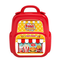 Juego de comida de juguete para niños pequeños de 2 a 5 años, juguetes de comida rápida y accesorios de cocina – Regalo de Navidad/cumpleaños,