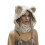 Bear Ear Knit Scarf Hat with Thermal Face Cover 1