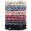 Lot de 12 élastiques à cheveux tressés doux, couleur unie, pour queue de cheval 1