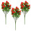 3Pcs Realistic Red Artificial Strawberry Branches for Wreaths and Table Decor 1