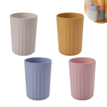 Gobelets en paille de blé 30 cl incassables (lot de 4)