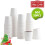 Gobelets jetables blancs 177 ml (6 oz) - Lot de 50 1