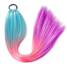 9 Strands Braided Dreadlock Ponytail Hair Braiding Hair Rings Hair Extension For Various Hairstyles Braiding Decoration