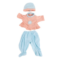 Amerikaans ogende blauwe outfit voor rebornpoppen van 30 cm