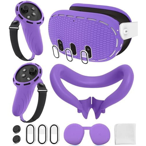 Σετ καλύμματος συμβατό με Meta/Oculus Quest3—Λαβές χειριστηρίου, κέλυφος VR, διεπαφή