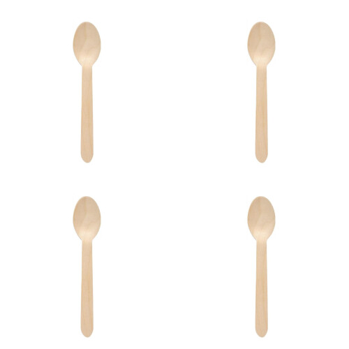 100 kompostierbare Holzlöffel