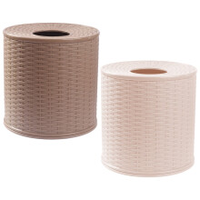 2 kpl koristeellinen nenäliinarasia, vintage-tyylinen nenäliinapidike, tummanruskea, kotikäyttöön