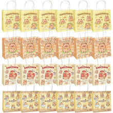 Sacolas de festa com estampa de capivara e alças (24 unidades)