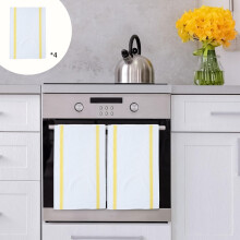 Polyester Blended Kitchen Towels & Table Cloths Set – Absorbent, Quick-Drying, Reusable, Easy Clean, for Family Meals