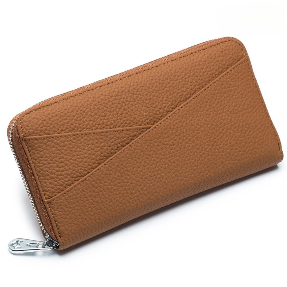 Women's Wallet Genuine Leather Rfid Blocking Credit Card Case Elegant Clutch Purse Travel Phone Wallet With Id Window 9327961632479
