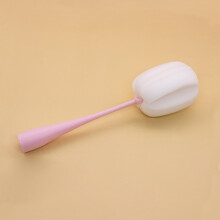 Brosse à biberon en éponge douce pour biberons de bébé, élimine facilement les résidus de taches – Rose (1 pièce), compatible avec tous les