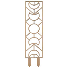 Para interiores, maceta pequeña de madera con capa protectora, enredaderas y diseño de forma geométrica, 41 cm. Decoración del hogar.