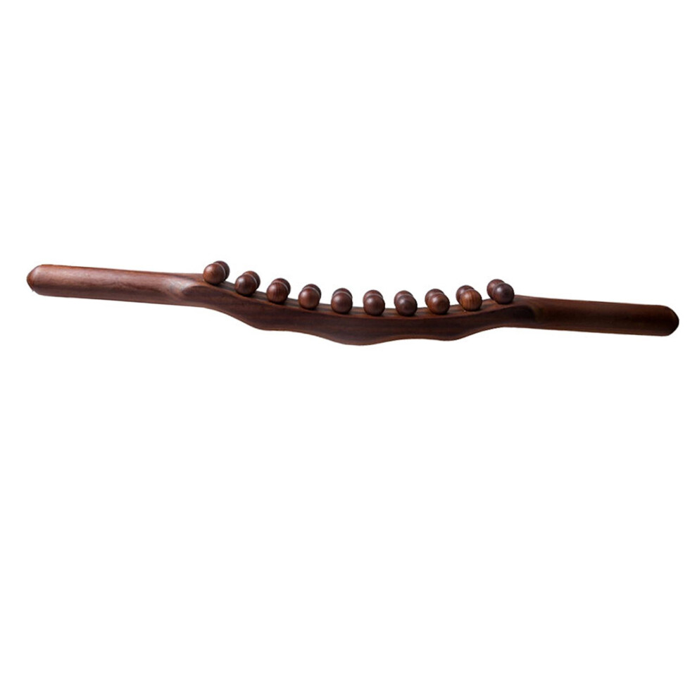 58cm Wooden Guasha Scraping Tools Relax Muscles Cellulite Reduction for Shoulder Coffee