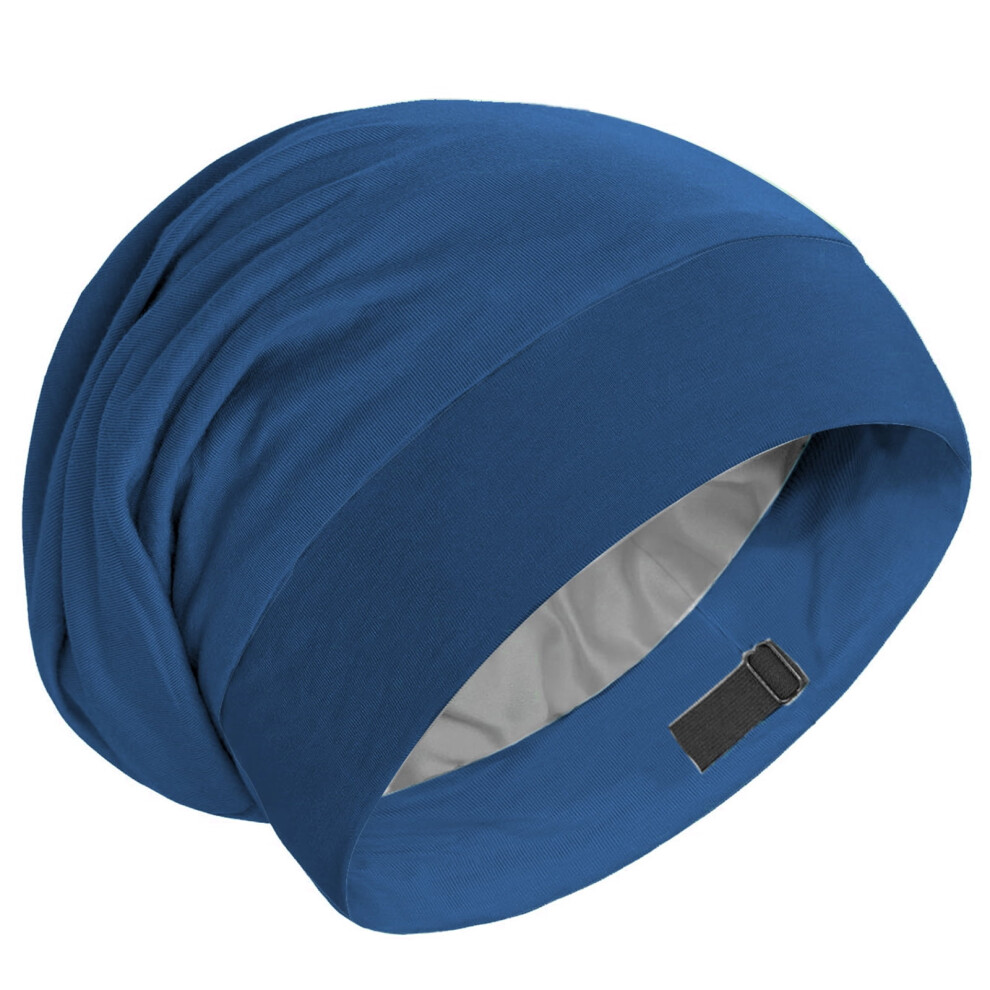 Silky Lined Sleeping Caps Bonnet for Curly Hair and Braids Stay On All Night Hair Wrap Sleeping Caps for Woman