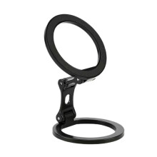 Foldable Double-Sided Magnetic Phone Holder, Desktop Lazy-Watching Phone Holder with Magnetic Backing, Folds up for Easy Storage