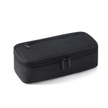 Solid Color Simple Pen Case, Large Capacity Student Pen Bag, High Appearance Level Stationery Storage Bag, Canvas Stationery Bag, 9x2.55x4.33in