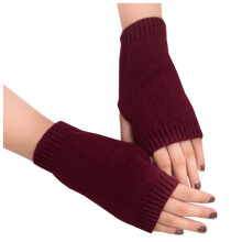 AWZXDE Girls' Fingerless Knit Gloves Winter Warm Arm Gloves, Soft Stretchy Wrist Hand Comfort for Cold Weather