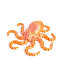 1PC red gold 27cm 3D printed octopus figurine with movable joints, suitable for aquarium decoration, landscaping, and display.