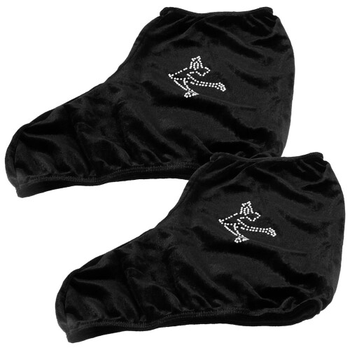 1Pair Black Hockey Boot Covers Wear Resistant Polyester Boot Protector