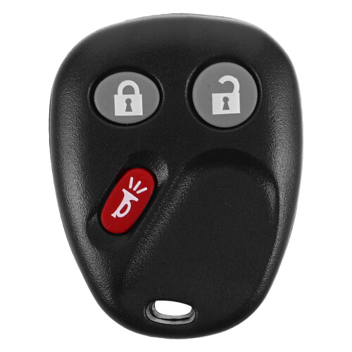 Plastic car key fob replacement black 3-button