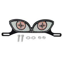 Motorcycle license plate devil eye decorative ligh