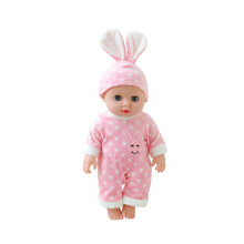 12" Sound Baby Doll for Toddlers, Reborn PVC Toy with Realistic Face & Poseable Limbs, Interactive Sounds, Birthday Gift for Kids 3+