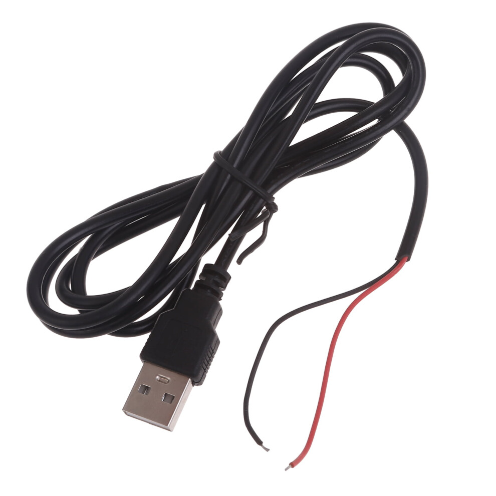 1Pc 5V Usb Extension Cable With Usb 2.0 A Male Plug And 2 Pin 2 Wire Power Cable Connector For 5V Red 9327961632035