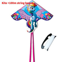 Unicorn Flying Kite With Polyester Material And Panel Wire For Kids Outdoor And