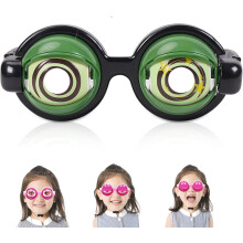 Winking Eye Glasses, Kinetic Crazy Prank Blinking Winky Glasses with Eyes for Party Jokes and Costume and Cat Dog