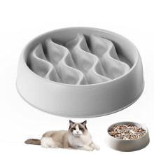 Fun Feeder Slo Bowl, Small 3 4 Cup Slow Feeding Bowl Non Slip Wave Pattern, for Small Dogs Puppies and Cats Mint