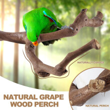 Wood Grape Stick Perch Set for Parakeets and Cockatiels 6
