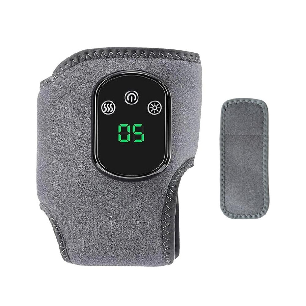Gray Usb Rechargeable Ankle & Foot Massager With Heat, 3 Vibration Modes, 5 Heat Levels & Timer Â Compatible With Usb Charging
