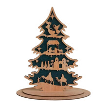 Christmas Decoration Nativity Christmas Tree for Living Room Party Fireplace Style E