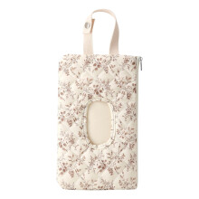 Floral Quilted Baby Holder Pouch, Reusable Portable Wipes Case for Stroller & Bag, Leak- Travel Wipes Holder Pouch(2pcs,10.24in)