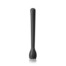 Serrated Edge Muddler – All-in-One for Herbs & Fruits, Compatible with Home Bar Setup, Sleek Black