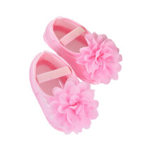 1 Pair of Baby Sock Shoe Cotton Pink Use Simple Design for Baby Girls Indoor Wear