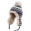 Set da donna composto da cappello e sciarpa in maglia, colore blu navy. 1