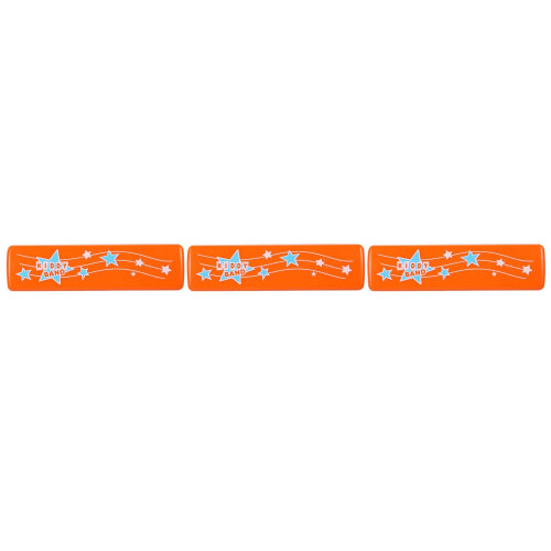 3Pièces Harmonica Enfant Orange Plastique 16 Trous Instrument