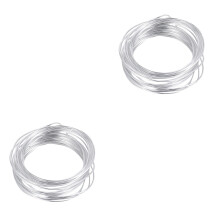 2Pièces Fil Aluminium Malléable Argenté Accessoire Bricolage