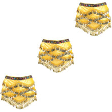 3Pièces Jupe Hanche Accessoire Mode Pour Danse Ventre