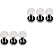 6Paires Fausses Dents Halloween Cosplay Accessoires Résine Blanche