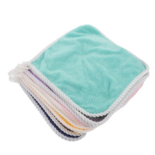 8Pcs Durable Flannel Washcloths Assorted Colors Soft and Absorbent Towels for Everyday Use