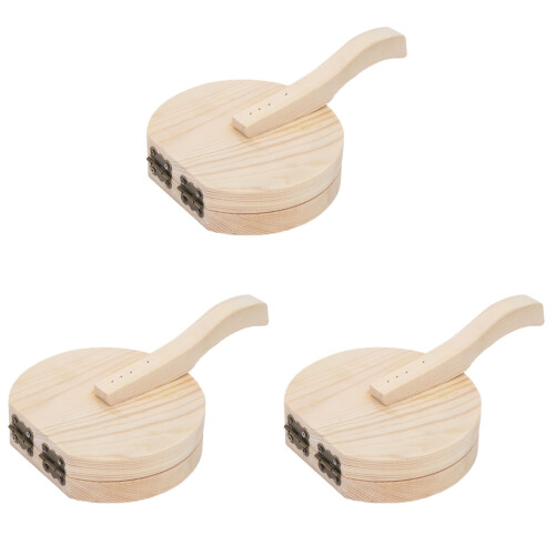 3Pièces Pâte Bois Khaki Pour Raviolis Pliage Facile À