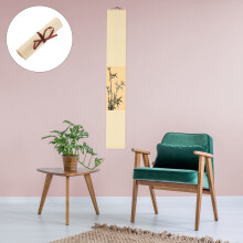 1Pcs Blank Hanging Scroll Paper in Golden Beige for Chinese Brush Painting and Calligraphy