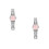 2Pièces Quartz Couple Bracelet Acier Rose Pour 1