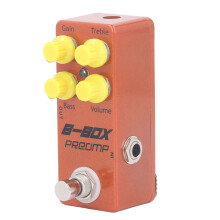 Mini B Box Preamp-Pedal mit Overdrive für E-Gitarre Aluminiumlegierung