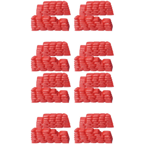 100Pièces Sacs De Sable Plastique Rouge Militaire Scenic